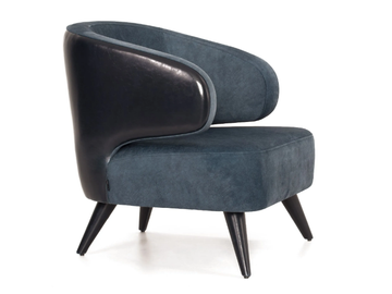 GLORIA - Fabric easy chair with armrests by 5A Design - view 3